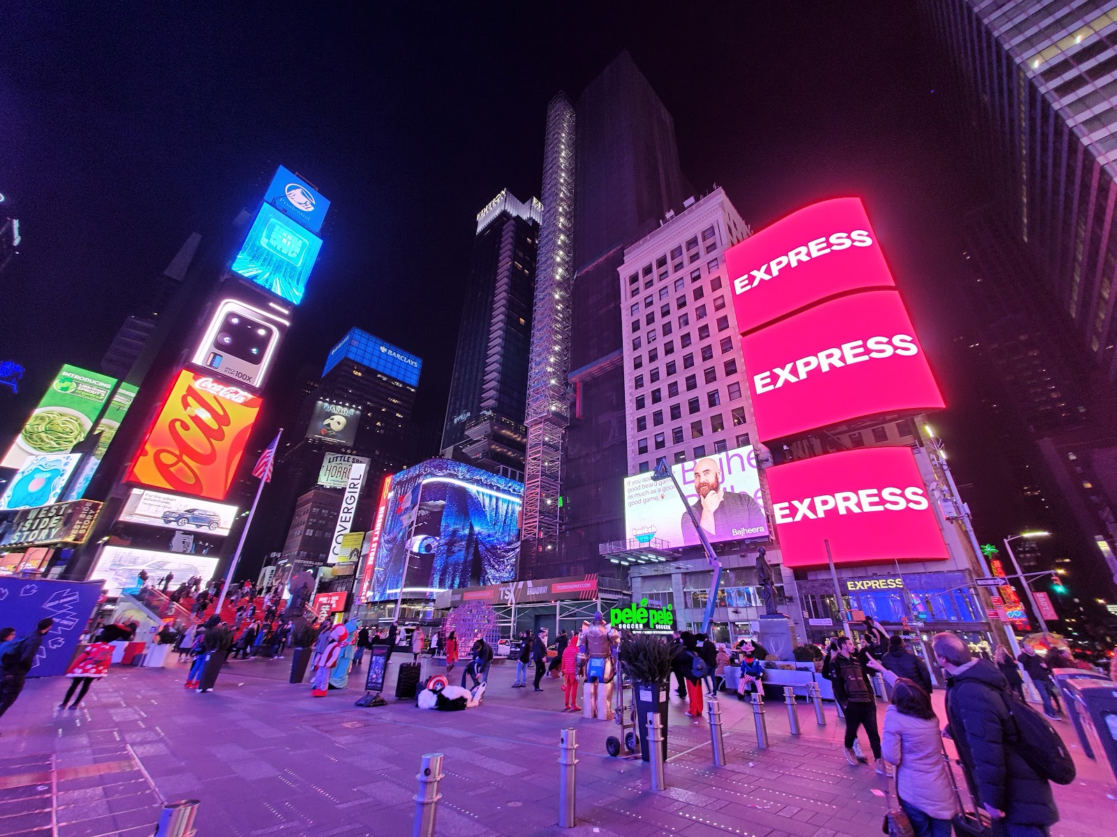Experience the vibrant atmosphere of Times Square